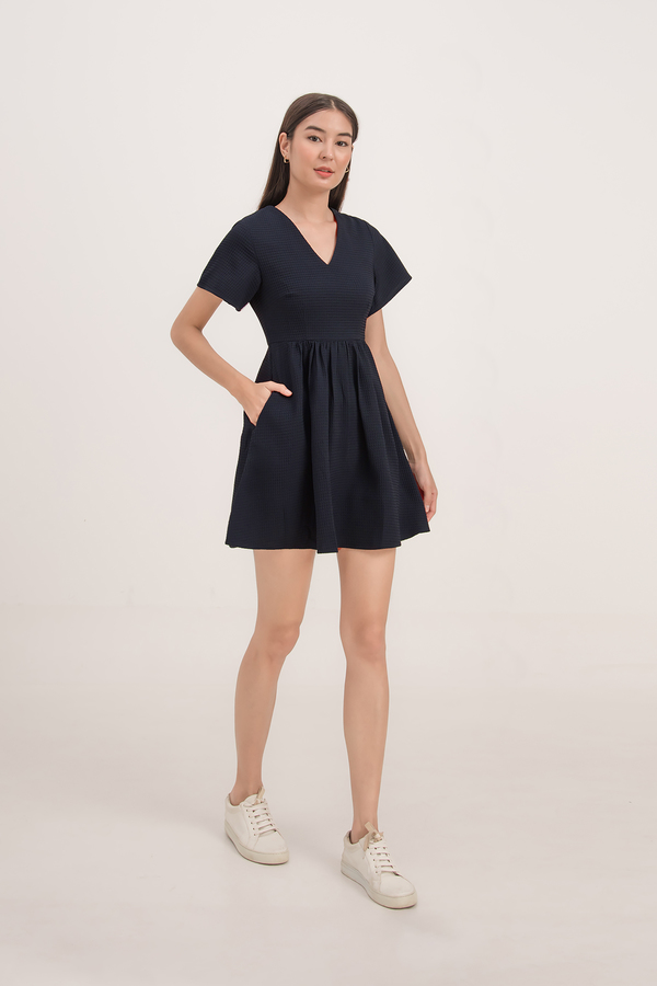 Mori Textured Pocket Sleeve Dress