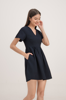 Mori Textured Pocket Sleeve Dress