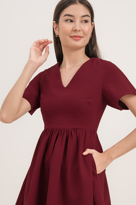 Mori Textured Pocket Sleeve Dress