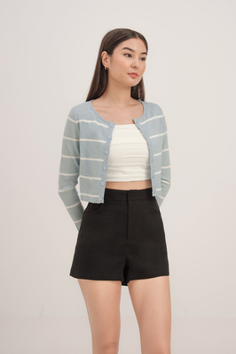 Harbour Stripe Button Knit Cardigan