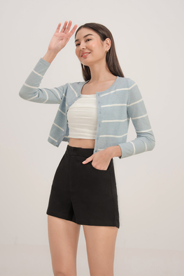 Harbour Stripe Button Knit Cardigan