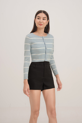 Harbour Stripe Button Knit Cardigan