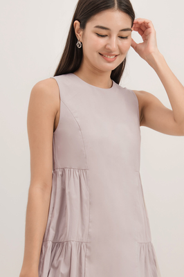 Mel Tiered Pocket Babydoll Dress