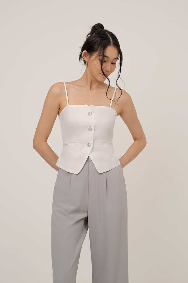 Avie Button Down Waistcoat Top