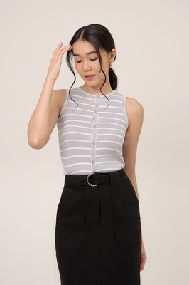 Form Stripe Knit Top