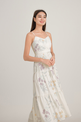 Lylia Sweetheart Printed Maxi Dress