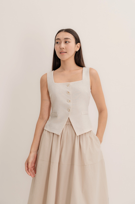 Astrid Linen Vest