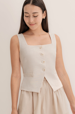 Astrid Linen Vest