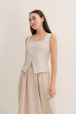 Astrid Linen Vest