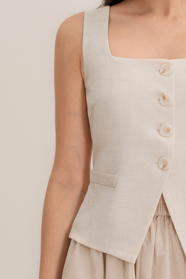 Astrid Linen Vest