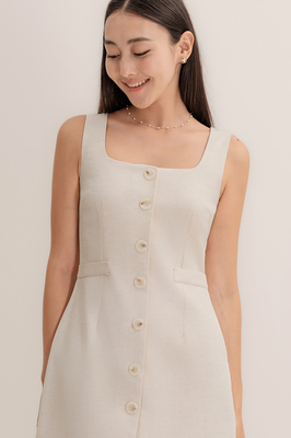 Astrid Linen Vest Dress