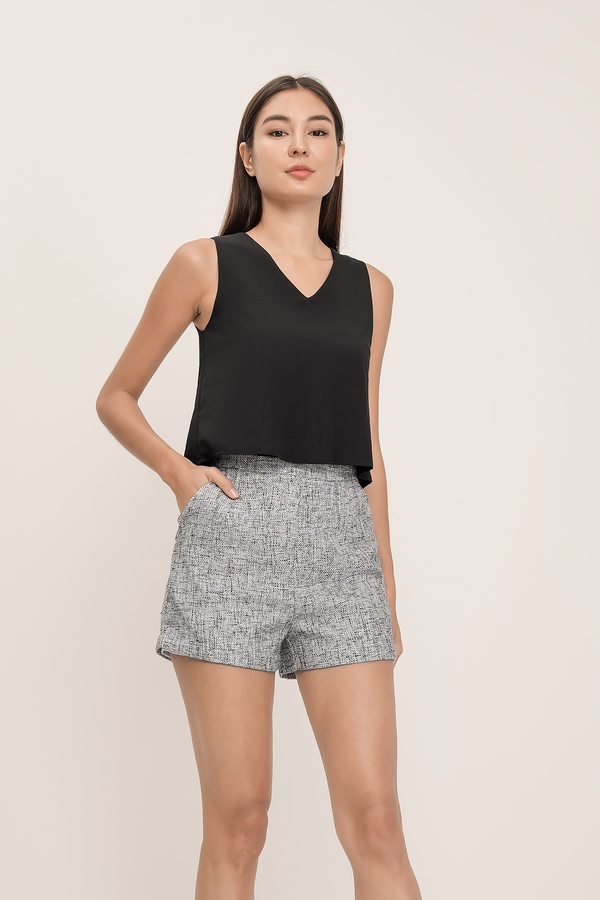 Zoie Reversible Button Top