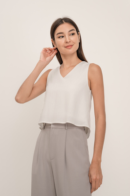 Zoie Reversible Button Top