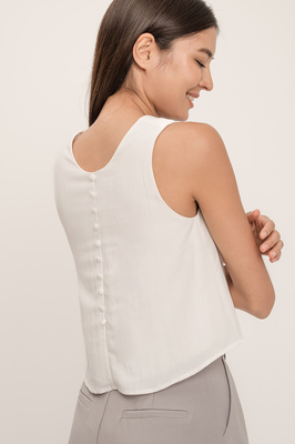 Zoie Reversible Button Top