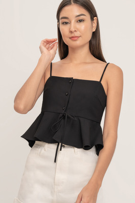 Joelle Textured Peplum Top