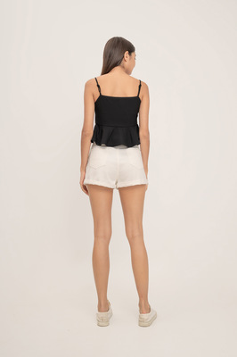 Joelle Textured Peplum Top