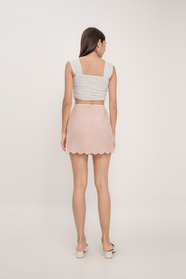 Divonne Tweed Scallop Skorts