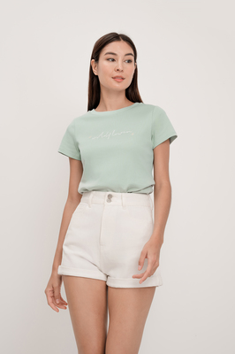 Wildflower Embroidered Tee