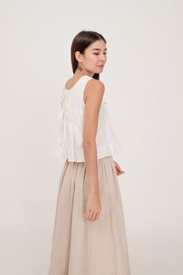 Tayler Reversible Pleated Top