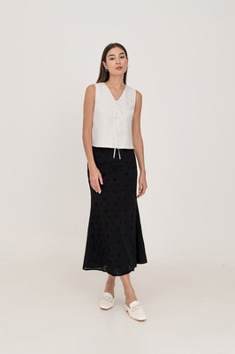 Bianca Broderie Bias Skirt