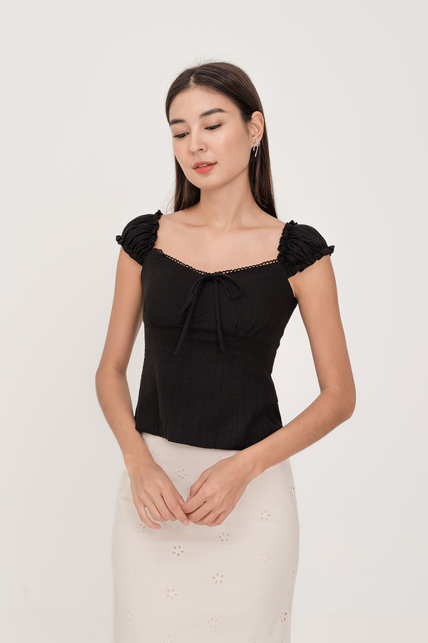 Everly Broderie Ribbon Top