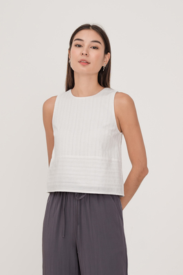 Calla Broderie Shift Top