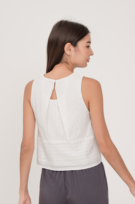 Calla Broderie Shift Top