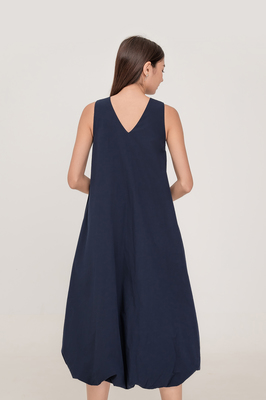 Tash Reversible Bubble Hem Midi Dress