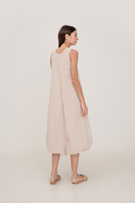 Tash Reversible Bubble Hem Midi Dress