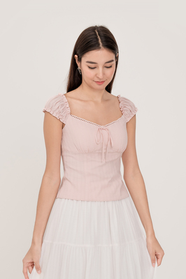 Everly Broderie Ribbon Top