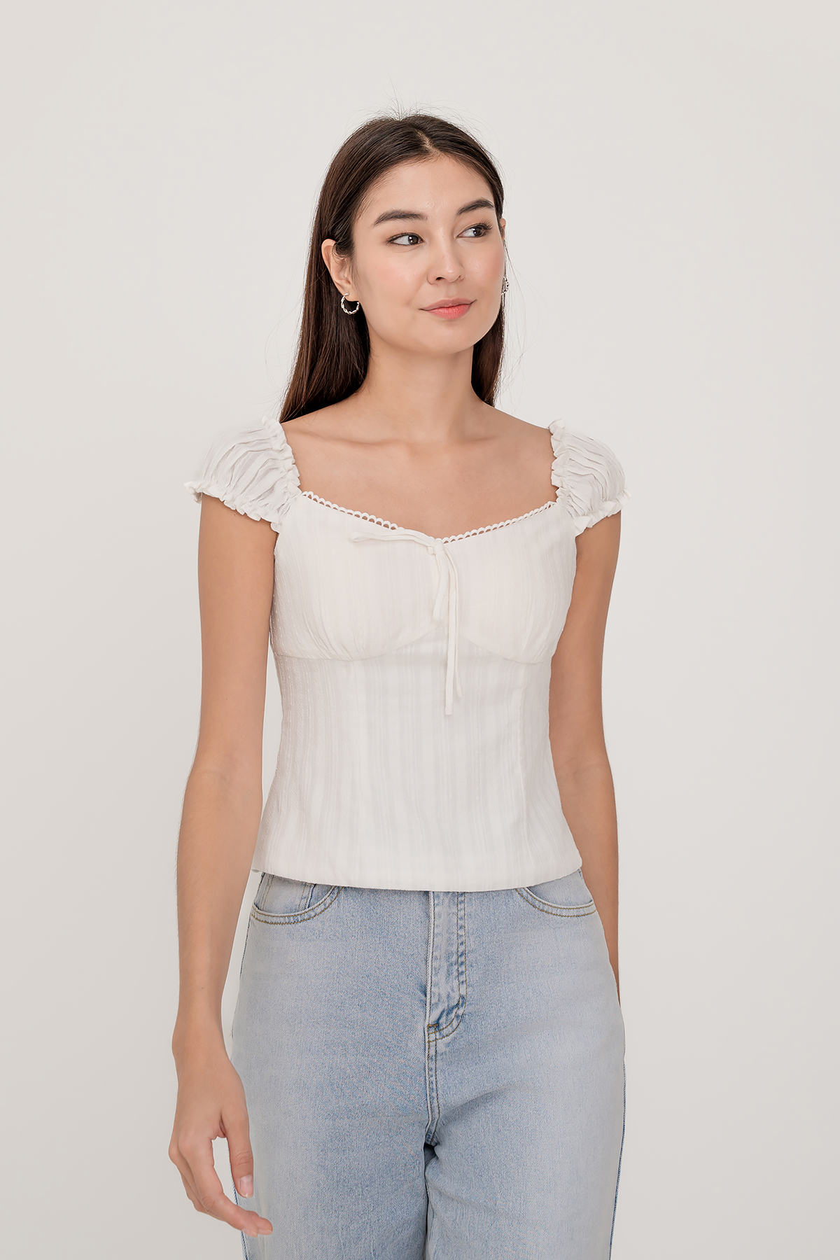 Fayth • Everly Broderie Ribbon Top