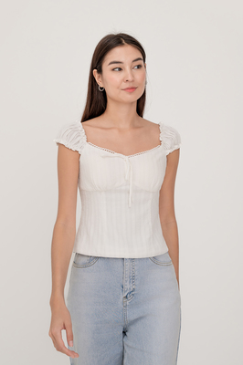 Everly Broderie Ribbon Top