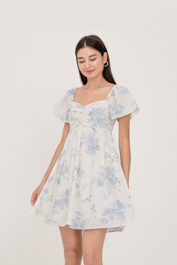 Wallpaper Sweetheart Flutter Sleeve Dress