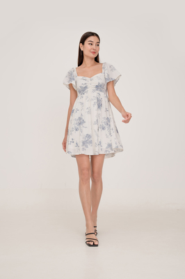 Wallpaper Sweetheart Flutter Sleeve Dress