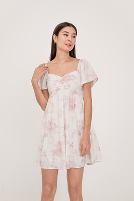 Wallpaper Sweetheart Flutter Sleeve Dress