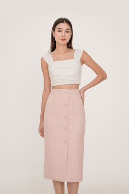 Quinne Tweed Midi Skirt