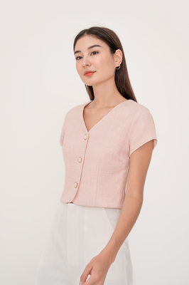 Quinne Tweed Sleeve Top