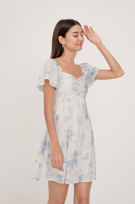 Wallpaper Sweetheart Flutter Sleeve Dress