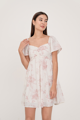 Wallpaper Sweetheart Flutter Sleeve Dress