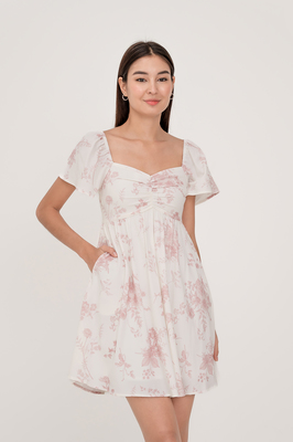 Wallpaper Sweetheart Flutter Sleeve Dress