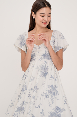 Wallpaper Sweetheart Flutter Sleeve Dress