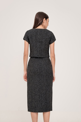 Quinne Tweed Midi Skirt