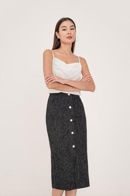 Quinne Tweed Midi Skirt