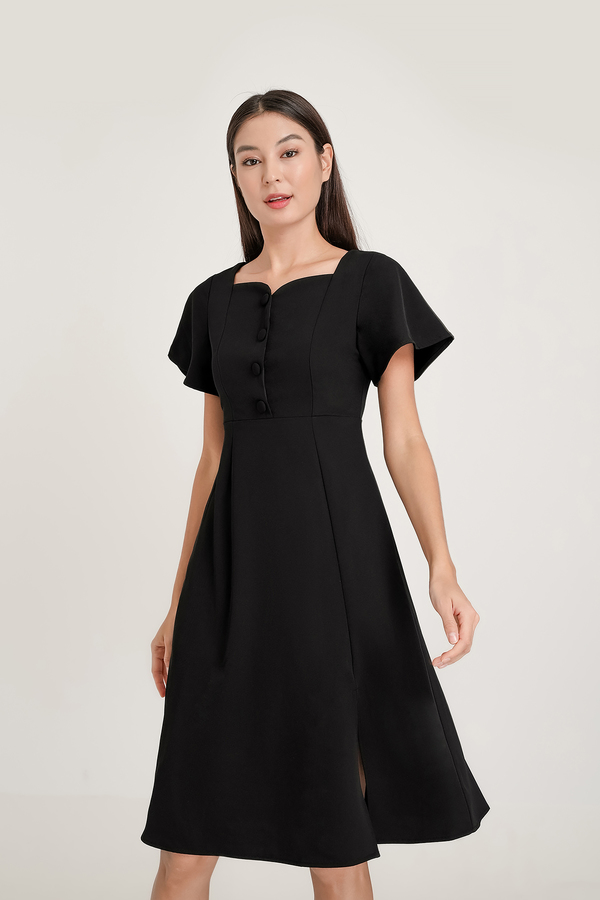 Pearle Sweetheart Midi Dress