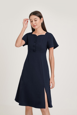 Pearle Sweetheart Midi Dress