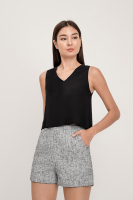 Zoie Reversible Button Top