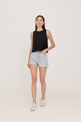 Calla Broderie Shift Top