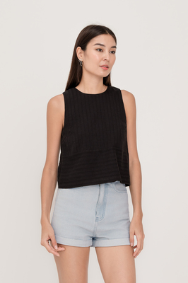 Calla Broderie Shift Top