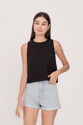 Calla Broderie Shift Top