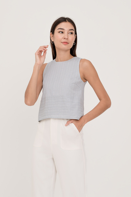 Calla Broderie Shift Top